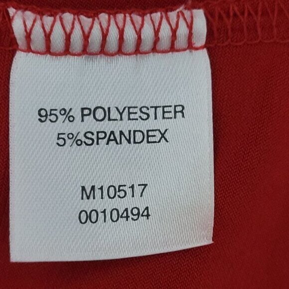 Monterey Bay Red Dress elbow bell sleeves Midi Petite Medium UNWORN NWOT - Picture 8 of 9